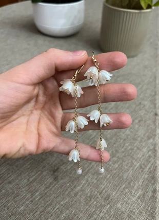 Orecchini dorati con fiorellini campanelline, état: Neuf sans étiquette, 2,50 €, 3,33 € Protection acheteurs incluse