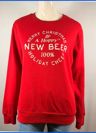 Red Christmas sweatshirt for women, fun holiday style, taille M, marca: Noël, estado: Muito bom, tamanho: M / 38 / 10, €14.90, €16.35 inclui Proteção do Comprador