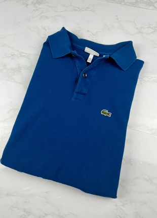 Polo Lacoste y2k Bleu Homme en coton piqué 100% coton Classic fit Straight - Taille XS / 0016, brand: Lacoste, condizioni: Ottime, taglia: XS, €25.00, €26.95 include la Protezione acquisti Pro