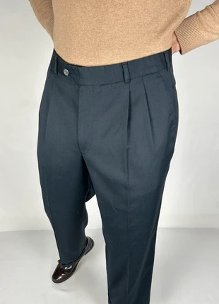 Pantalon de costume à double pinces mélange laine - coupe droite vintage 80s | taille haute fr46, marque: Vintage Dressing, état: Très bon état, taille: W36 | FR 46, 24,90 €, 26,85 € Protection acheteurs (Pro) incluse