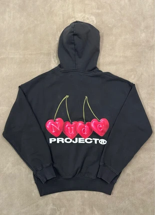 Pull / Hoodie / Sweat à capuche Nude Project Cherry Cerise | Noir / Rouge | Taille L, marque: Nude Project, état: Très bon état, taille: L, 70,00 €, 74,20 € Protection acheteurs incluse
