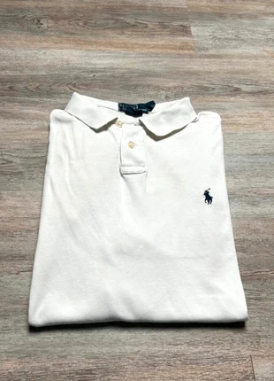 Polo manche courte Ralph Lauren couleur blanc logo bleu taille L en bon état, marke: Ralph Lauren, zustand: Gut, größe: L, 14,99 €, 16,44 € beinhaltet Vinted-Käuferschutz Pro