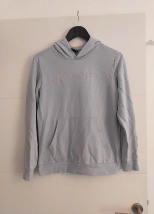 Sweat capuche Champion bleu clair, brand: Champion, condition: Good, size: 14 years / 164 cm, €6.00, €7.00 includes Buyer Protection