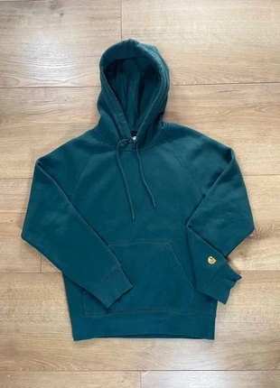 Sweat à capuche Carhartt Vert foncé Logo Brodé Doré XS, brand: Carhartt, condizioni: Ottime, taglia: XS, €39.90, €42.60 include la Protezione acquisti Pro
