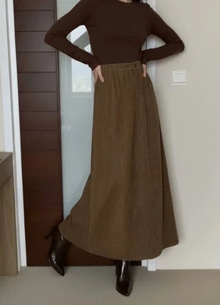 Jupe longue en velours côtelé marron – Style Old Money Chic – Taille M, marca: Atelier D’Orsay, estado: Muito bom, tamanho: M / 38 / 10, €39.90, €42.60 inclui Proteção do Comprador Pro