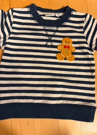 Name it Pullover, gestreift, Lebkuchenmann, Gingerbread, Gr. 80, brand: Name It, condizioni: Buone, taglia: 12-18 mesi / 80 cm, €6.99, €8.04 include la Protezione acquisti