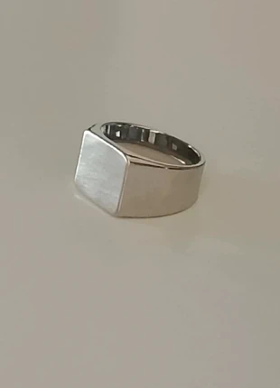 Chevalière large carré haut de gamme acier inoxydable 316L, marque: boutique à fournisseur, état: Neuf avec étiquette, taille: 19 mm, 12,95 €, 14,30 € Protection acheteurs incluse