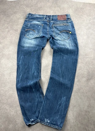 Jean droit G-Star raw W34 L32 homme style délavé bleu foncé taille basse - PAN1763, marque: G-Star, état: Satisfaisant, taille: W34 | FR 44, 8,00 €, 9,10 € Protection acheteurs (Pro) incluse