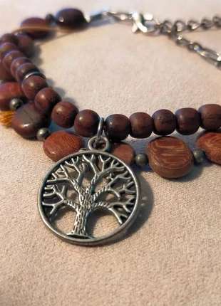 Bracelet Arbre de Vie – Bois naturel - Collection Terres d’Ailleurs, marque: Artisanal, état: Très bon état, 14,00 €, 15,40 € Protection acheteurs (Pro) incluse