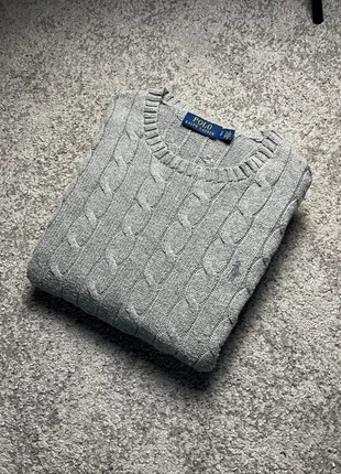 Torsadé Knit Pull Sweat Hiver Ralph Lauren Gris S, marque: Ralph Lauren, état: Très bon état, taille: S, 59,99 €, 63,69 € Protection acheteurs incluse