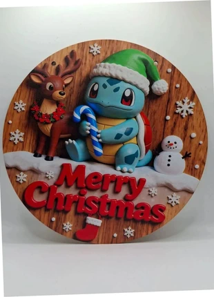 Décoration Noël bois - Pikachu - 20cm diamètre, brand: sans marque, condition: Very good, €7.50, €8.58 includes Buyer Protection