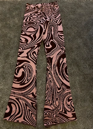 Bershka Swirly Patterned Flares, brand: Bershka, condition: New without tags, size: S / UK 8-10, £10.00, £11.20 includes Buyer Protection