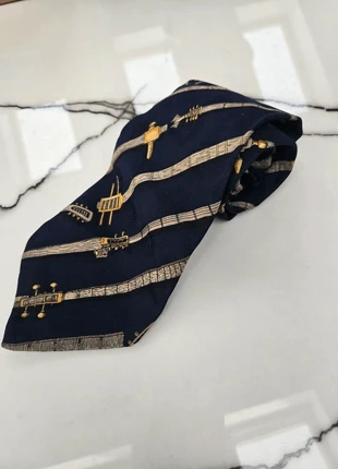 RARE Vintage Fornasetti Silk Tie - Italian Designer Novelty Print - Musical Instruments, brand: Fornasetti, condition: Very good, £70.00, £74.20 includes Buyer Protection