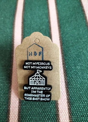 Not My Circus Not My Monkeys - Pin Badge Metal 3 for £10, 5 for £15, brand: pin badge, condition: New with tags, £4.00, £4.90 includes Buyer Protection Pro