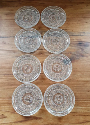 Iittala "Kastehelmi" bordjes 8x - 8,5 cm - Oiva Toikka - Finland, merk: iittala, staat: Nieuw zonder prijskaartje, € 64,00, € 67,90 inclusief Kopersbescherming