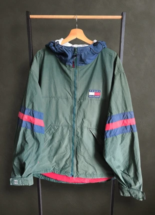 Tommy Hilfiger Vintage Colorblock Hooded Windbreaker Jacket – Size XL – 90s/00s Era, marque: Tommy Hilfiger, état: Très bon état, taille: XL, 49,00 €, 52,15 € Protection acheteurs incluse