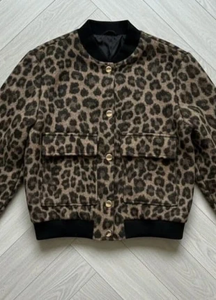 Veste Bomber Léopard à Poches Plaquées – Tendance Urbaine et Confortable, brand: Boutique Parisienne, condition: Very good, size: M / 38 / 10, €46.10, €49.11 includes Buyer Protection