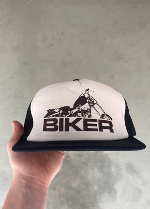Vintage Biker 80s Trucker Hat, merk: Vintage, staat: Goed, maat: Universele maat, € 12,95, € 14,30 inclusief Kopersbescherming Pro