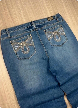 Jean Y2K Pants Brodé Sexy Strass Japan Hip Hop « Style Miss me » Straight Leg Bootcut Vintage 90/00s, merk: Earl Jean, staat: Heel goed, maat: XXL / 44 / 16, € 19,90, € 21,60 inclusief Kopersbescherming