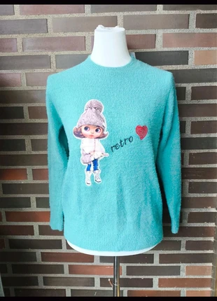 Sudadera muy suave de pelito talla M/L, marque: Clover, état: Neuf avec étiquette, taille: M / 38 / 10, 18,00 €, 19,60 € Protection acheteurs incluse