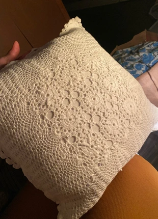 Coussin ethnique fait main crochet style boho vintage & champêtre, marca: Fait Main, estado: Muy bueno, tamaño: Otra, 18,00 €, 19,60 € Protección al comprador incluida