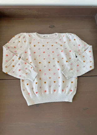 Pull H&M Écru à Pois - 6-8 ans - Très Bon État #144, marque: H&M, état: Très bon état, taille: 6 ans / 116 cm, 2,00 €, 2,80 € Protection acheteurs incluse