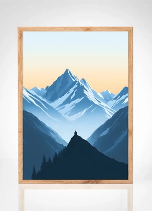 Affiche illustration "Évasion en Altitude", marca: lamaisondelaffiche, estado: Nuevo con etiquetas, 9,90 €, 11,10 € Protección al comprador Pro incluida