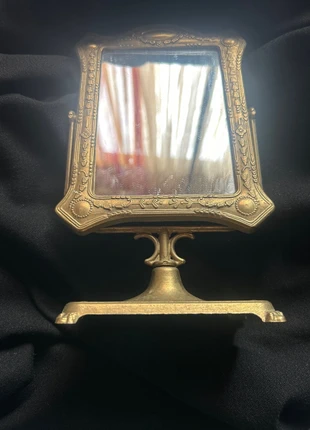 Miroir ancien laiton 19 e début 20 e siècle, brand: Vintage, condition: Good, €45.00, €47.95 includes Buyer Protection