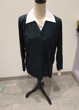 Haut neuf pailleté taille M, marque: Elégance, état: Neuf avec étiquette, taille: M / 38 / 10, 4,00 €, 4,90 € Protection acheteurs incluse