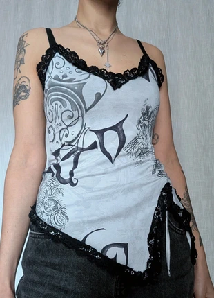 Vintage made in France asymmetrical cami top / Débardeur asymétrique, marque: Vintage Dressing, état: Très bon état, taille: S / 36 / 8, 13,00 €, 14,35 € Protection acheteurs incluse