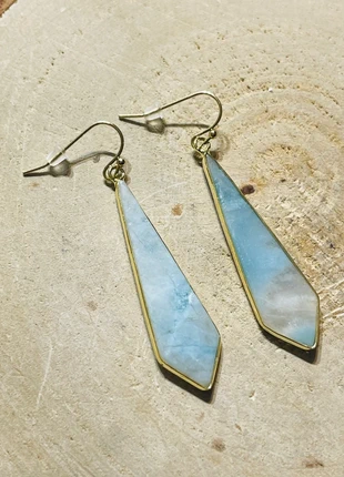 Paire de boucles d’oreille en Amazonite indienne., marque: bo amazonite indienne, état: Neuf sans étiquette, 15,00 €, 16,45 € Protection acheteurs (Pro) incluse