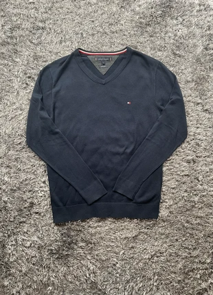 Pull fin Tommy Hilfiger - Taille M - Noir - Slim Fit - Coton, marke: Tommy Hilfiger, zustand: Sehr gut, größe: M, 15,00 €, 16,45 € inklusive Vinted-Käuferschutz