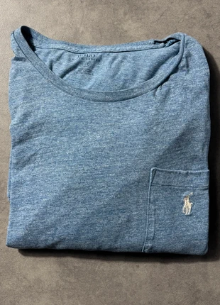 Polo Ralph Lauren – T-shirt manches longues bleu chiné – Taille L, marque: Ralph Lauren, état: Très bon état, taille: L, 9,00 €, 10,15 € Protection acheteurs incluse