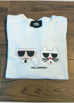 Sweat Karl Lagerfeld blanc taille L, marca: Karl Lagerfeld, estado: Muy bueno, tamaño: L / 40 / 12, 44,00 €, 46,90 € Protección al comprador incluida