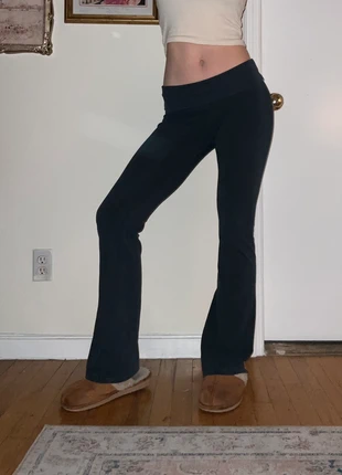 Navy bandy Melville low waisted flare leggings, brand: Brandy Melville, condition: Very good, size: 4 / S, $15.00, $16.45 includes Buyer Protection