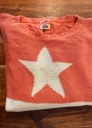 Pull Tommy HIlfiger Femme Motif Etoile Orange Marine Blanc Vintage Hiver Chaud Epais XS, marque: Tommy Hilfiger, état: Satisfaisant, taille: XS / 34 / 6, 3,20 €, 4,06 € Protection acheteurs (Pro) incluse