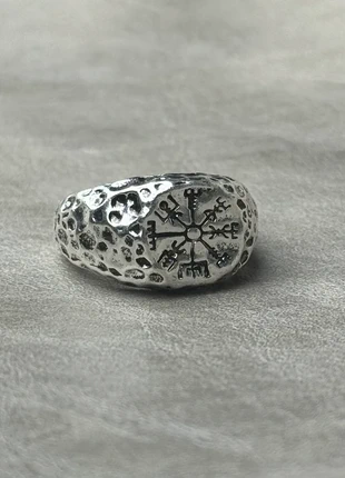 Bague arrondie et martelée en acier inoxydable, marque: CHROME, état: Très bon état, taille: Ajustable, 10,00 €, 11,20 € Protection acheteurs incluse