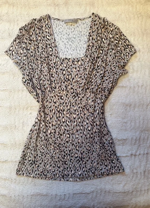 Vintage M&S Leopard Print Milkmaid Babydoll Top, brand: Vintage Dressing, condition: Very good, size: S / 36 / 8, €5.00, €5.95 includes Buyer Protection