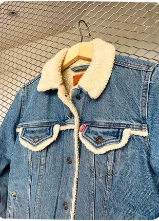 Blouson Levi's en Jean Bleu Doublé Sherpa Esprit Western Taille XS Femme, marca: Levi's, estado: Muy bueno, tamaño: XS / 34 / 6, 45,00 €, 47,95 € Protección al comprador incluida