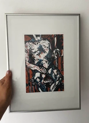 kunstwerk gesigneerd + datum, marque: Abstract, état: Très bon état, 22,00 €, 23,80 € Protection acheteurs incluse