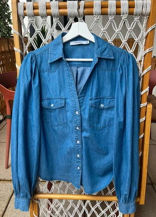 Chemise en jean Taille M – 100% coton, brand: JustFab, condition: Very good, size: M / 38 / 10, €8.00, €9.10 includes Buyer Protection