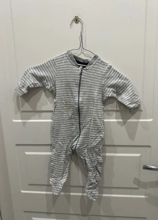 Tutina Neonato a Righe Grigie impidimpi, brand: Impidimpi, condizioni: Ottime, taglia: 3-6 mesi / 62 cm, €1.00, €1.75 include la Protezione acquisti