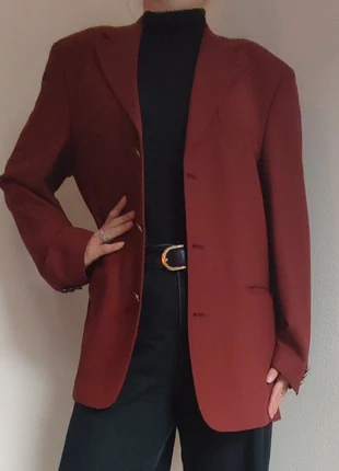 Oversized vintage wool blazer, merk: Vintage, staat: Heel goed, maat: L / 40 / 12, € 19,99, € 21,69 inclusief Kopersbescherming Pro