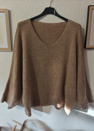 🐻 Pas ViNTeD GO Merci - Pull Champagne Manches 3/4 Chauve Souris - Made in Italy - XL/XXL 🐻, marke: Boutique Parisienne, zustand: Sehr gut, größe: XL / 42 / 14, 30,00 €, 32,20 € beinhaltet Vinted-Käuferschutz Pro