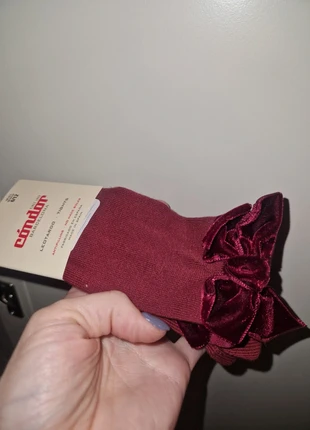 Burgundy condor tights with velvet bows, brand: Cóndor, condition: New with tags, size: Other, €12.00, €13.30 includes Buyer Protection