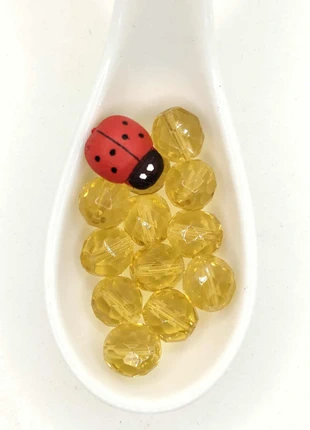 10 Perles facettes 10mm Topaz Clair Preciosa, brand: Preciosa, condition: New without tags, €1.40, €2.17 includes Buyer Protection Pro