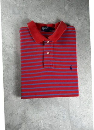 Polo Ralph Lauren homme coton piqué | Rouge rayuré bleu logo marine | Taille XL, marke: Ralph Lauren, zustand: Sehr gut, größe: XL, 20,00 €, 21,70 € beinhaltet Vinted-Käuferschutz Pro