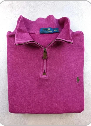 Pull half zip 1/4 zip Ralph Lauren col camionneur 100% coton | fuchsia/magenta | taille XXL homme, marca: Ralph Lauren, estado: Muy bueno, tamaño: XXL, 41,90 €, 44,70 € Protección al comprador Pro incluida