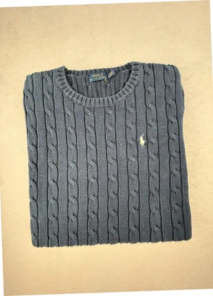 ralph lauren pull bleu marine torsadé coton logo polo brodé femme élégant casual chic “269”, marque: Ralph Lauren, état: Très bon état, taille: S / 36 / 8, 32,00 €, 34,30 € Protection acheteurs (Pro) incluse