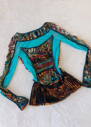 Haut manches longues Vintage Y2K en voile tulle, brand: Top Vintage, condition: Very good, size: S / 36 / 8, €30.00, €32.20 includes Buyer Protection Pro